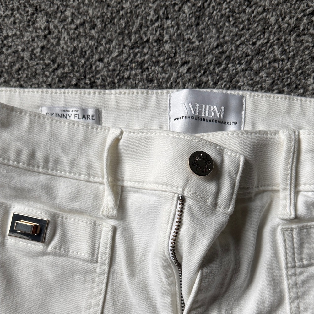 White House Black Market White Jeans - Picture 5 of 5